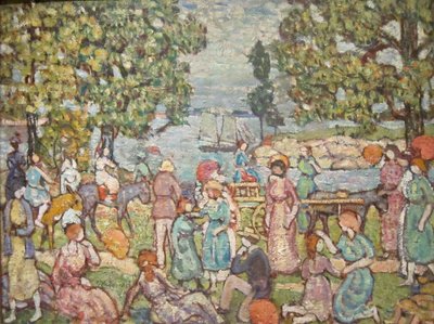 On the Beach, No. 3 by Maurice Brazil Prendergast